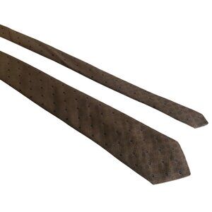 Envoy Tie Brown Blue Diamond Mens Necktie Vintage Office Work Formal Dad Gift